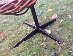 Pamono Bamboo and Iron Swivel Pod Chairs, 1960s, Set of 2 Online