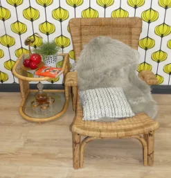 Pamono Bamboo and Rattan Lounge Chair from Arco, 1960s Online