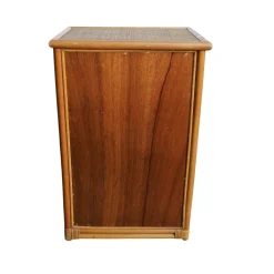 Pamono Bamboo and Woven Rattan Five-Drawer Chest, 1970s New