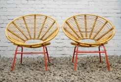 Pamono Bamboo Chair from Rohé Noordwolde, The Netherlands, 1950s New