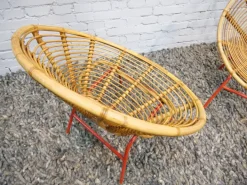 Pamono Bamboo Chair from Rohé Noordwolde, The Netherlands, 1950s New