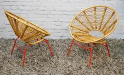 Pamono Bamboo Chair from Rohé Noordwolde, The Netherlands, 1950s New