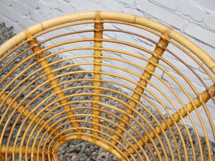 Pamono Bamboo Chair from Rohé Noordwolde, The Netherlands, 1950s New