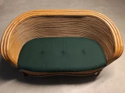 Pamono Bamboo Rattan Lounge Chairs from Rausch, Set of 3 Sale