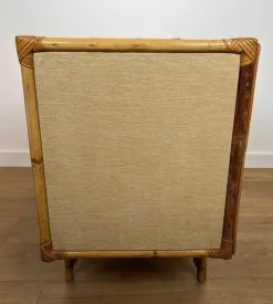 Pamono Bamboo, Rattan, Wood and Raffia Chest of Drawers by Audoux & Minet New