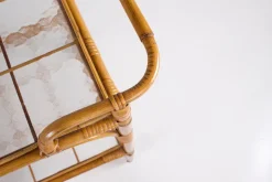 Pamono Bamboo Trolley Serving Tray, 1960s Best