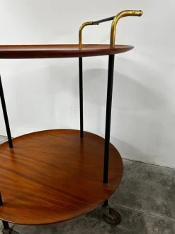 Pamono Bar Cart attributed to Campo e Graffi, 1960 New