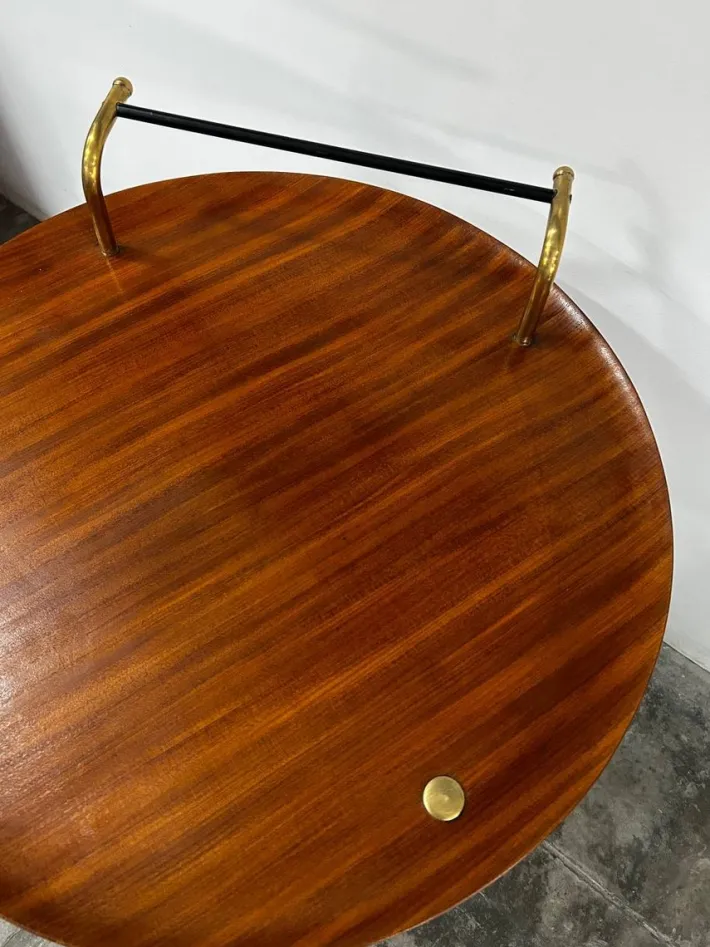 Pamono Bar Cart attributed to Campo e Graffi, 1960 New