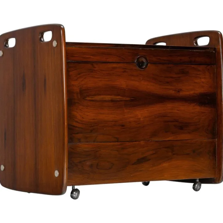 Pamono Bar Cart by Sergio Rodrigues for OCA Brazil, 1965 Discount