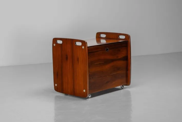 Pamono Bar Cart by Sergio Rodrigues for OCA Brazil, 1965 Discount