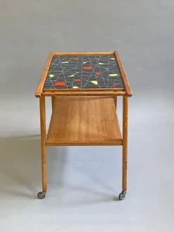 Pamono Bar Cart from VEB Workshops GDR, 1950s New