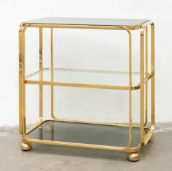 Pamono Bar Cart in Gilded Brass from Allegri, Italy, 1960s Clearance