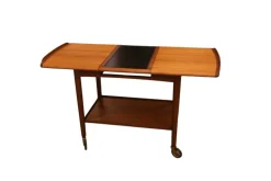 Pamono Bar Cart in Teak by Mogens Hansen, Denmark, 1960s Hot