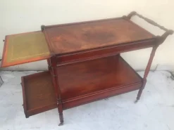 Pamono Bar on Wheels with Marquetry, 1950s Online