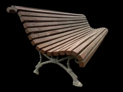 Pamono Barcelona Bench in Cast Iron and Wood, 1950s Discount