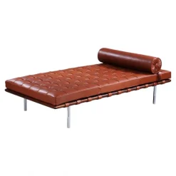Pamono Barcelona Daybed Walnut Leather by Ludwig Mies Van Der Rohe Discount