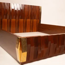 Pamono Barium Bed by Luciano Frigerio for Frigerio Di Desio, 1960s New