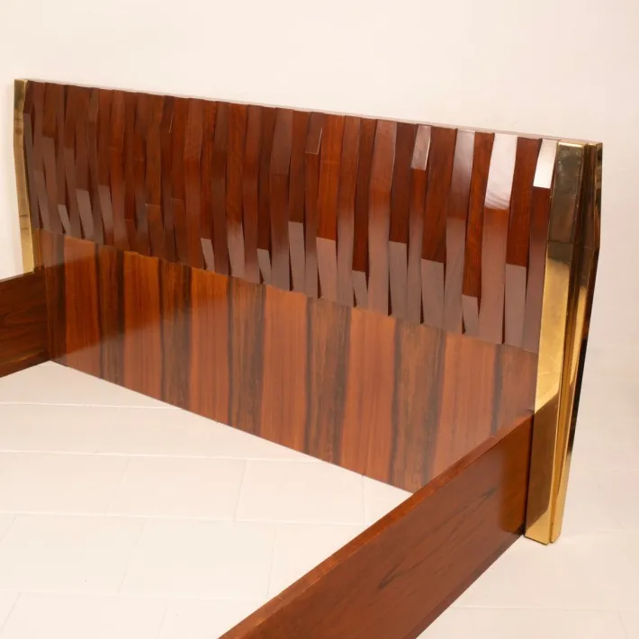 Pamono Barium Bed by Luciano Frigerio for Frigerio Di Desio, 1960s New