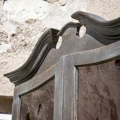 Pamono Baroque Secretaire in Dark Grey, 1700s