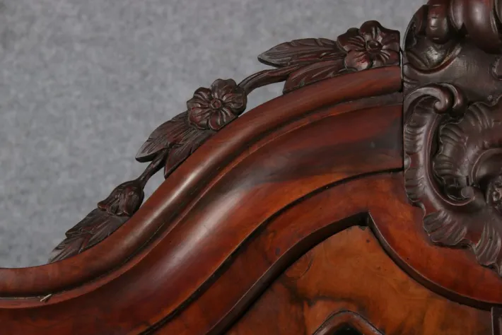 Pamono Baroque Walnut Display Cabinet, Holland, 1750s