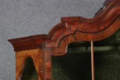 Pamono Baroque Walnut Display Cabinet, Holland, 1750s