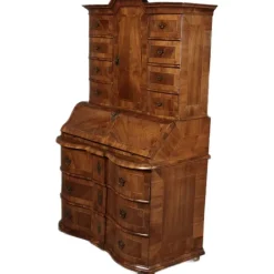 Pamono Baroque Walnut Secretary, 1740s New