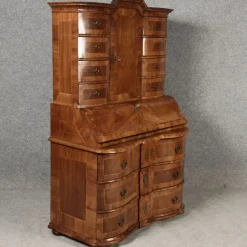 Pamono Baroque Walnut Secretary, 1740s New
