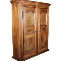 Pamono Baroque Wardrobe in Walnut, Freiburg, Switzerland, 1800s Clearance