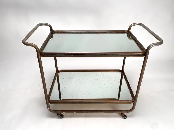 Pamono Bauhaus Bar Trolley by Luigi Brusotti, 1941 Discount