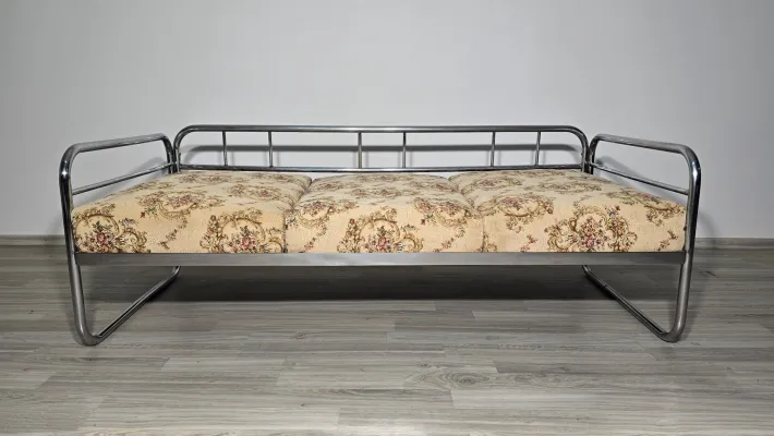 Pamono Bauhaus Chrome Sofa by Robert Slezak for Slezak Factories, 1930s Sale