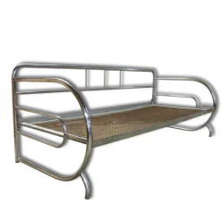 Pamono Bauhaus Chromed Sofa attributed Hynek Gottwald, Bohemia, 1930s Best