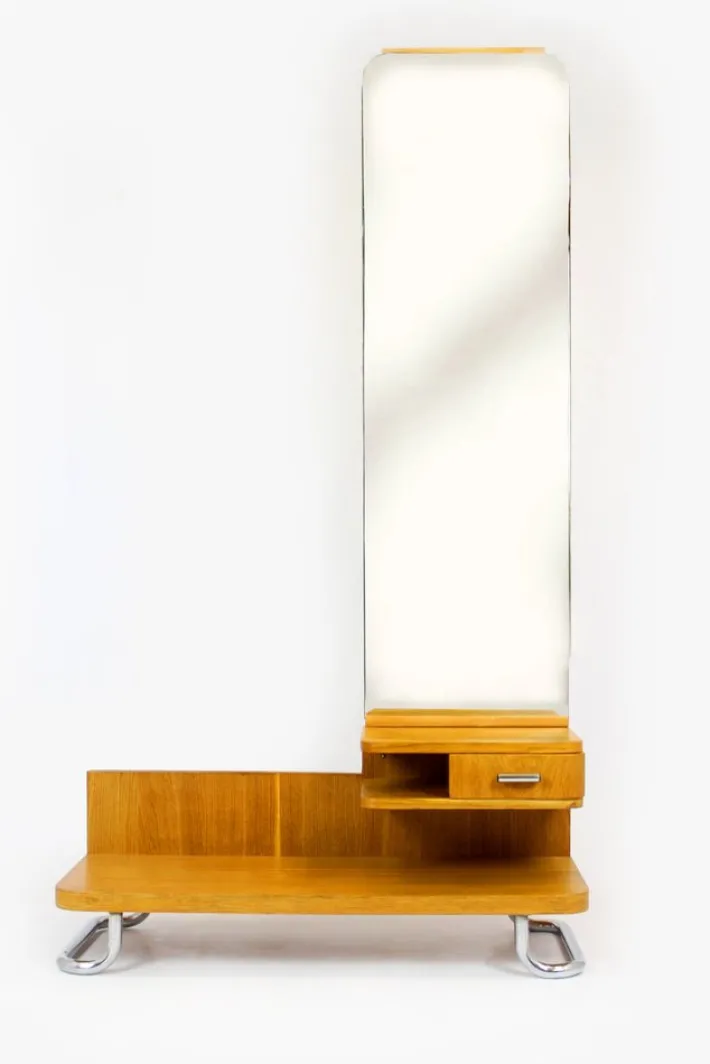 Pamono Bauhaus Chromed Tubular Steel Dressing Table, 1940s Sale