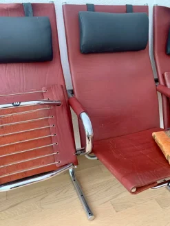 Pamono Bauhaus Cinema Series Chrome & Leather Armchair Bench Basel Cinema by Pfalzberger, 1970s Discount