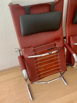 Pamono Bauhaus Cinema Series Chrome & Leather Armchair Bench Basel Cinema by Pfalzberger, 1970s Discount