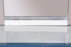 Pamono Bauhaus Dressing Table with Mirror in Chrome & White Glass attributed to Vichr a Spol., 1930s Sale