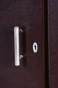 Pamono Bauhaus Lacquered Wood & Chrome Triple-Door Wardrobe attributed to Mücke Melder, 1930s Hot