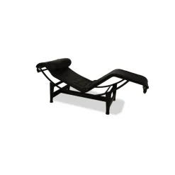 Pamono Bauhaus LC 4 Chaise Lounge in Black by Le Corbusier for Cassina Sale