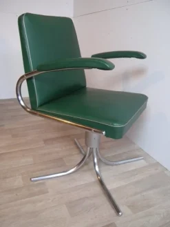 Pamono Bauhaus Maquet Office Chair in Steel Tube & Chrome, 1930s New