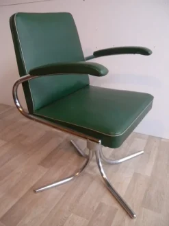 Pamono Bauhaus Maquet Office Chair in Steel Tube & Chrome, 1930s New