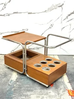 Pamono Bauhaus Serving Trolley by Marcel Breuer, 1970s Clearance