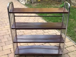 Pamono Bauhaus Style Metal Book Shelf, 1920s Clearance