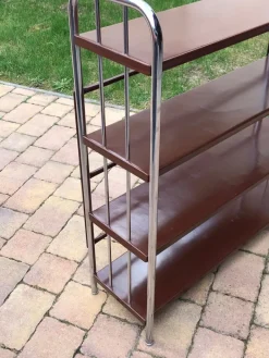 Pamono Bauhaus Style Metal Book Shelf, 1920s Clearance