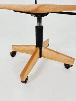 Pamono Bauhaus Swivel Office Chair in Wood from Giroflex, 1960s Discount