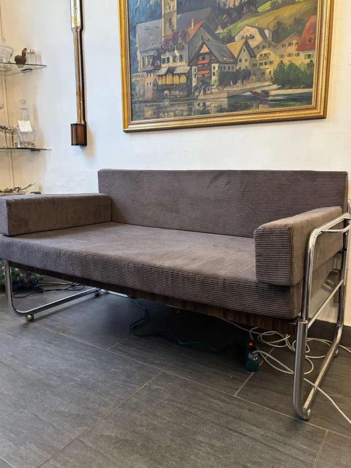 Pamono Bauhaus Tubular Steel Daybed, 1930s Clearance
