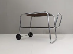 Pamono Bauhaus Tubular Steel Serving Cart by Robert Slezák, 1930s Discount