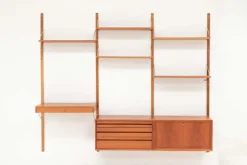 Pamono 3-Bay Wall Unit by Poul Cadovius