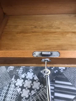 Pamono Beech Wood School Table, Czechoslavakia, 1940s