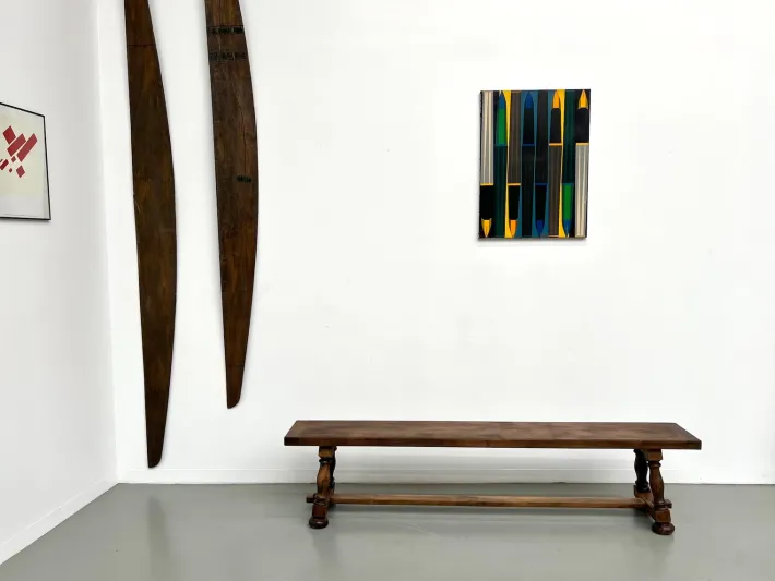 Pamono Bench with Baluster Base, 1950s Sale