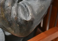 Pamono Bench with Winston Churchill Bronze Statue Discount