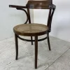 Pamono Bentwood Desk Chair with Rattan Seat by Thonet for Ligna, 1900s